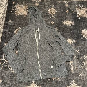 Grey vuori full zip sweatshirt